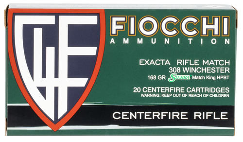 Fiocchi 308MKB 308 Win Rifle Ammo 168gr 20 Rounds 762344704180