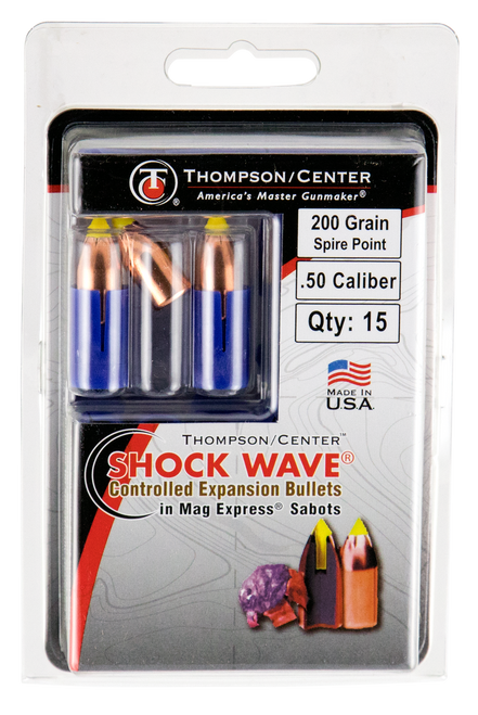 Thompson/Center Controlled Expansion 17008238 50 Cal Black Powder Bullet/Projectile 15 Per Box 090161024861