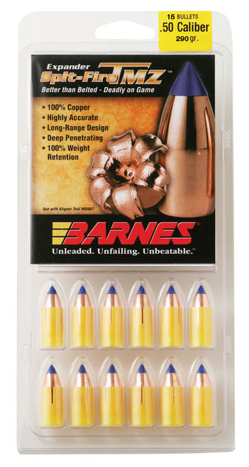 Barnes Bullets Polymer Tip 30594 50 Black Powder Black Powder Bullet/Projectile 15 Per Box 716876451753