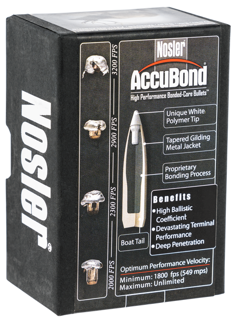 Nosler 55602 .308 Reloading Bullet/Projectile 50 Per Box 054041556026