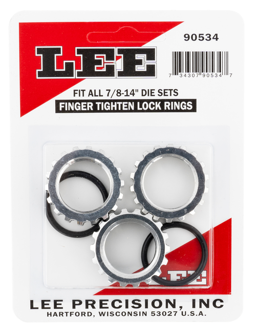 Lee 90534 Multi-Caliber Reloading Accessories Lock Die Rings 734307905347
