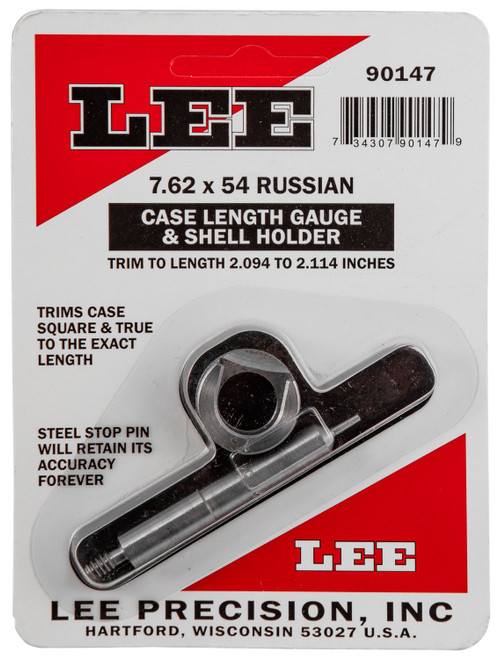 Lee 90147 7.62x54mmR Reloading Accessories Case Length Gauge w/Shell Holder 1 Casing 734307901479