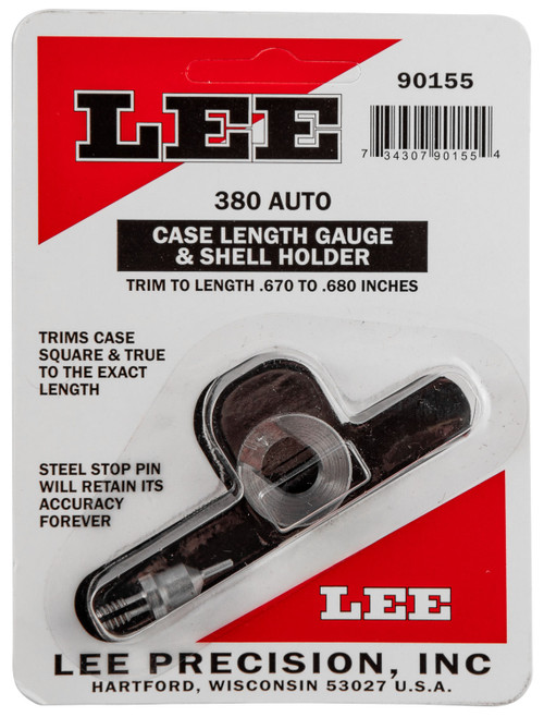 Lee 90155 380 ACP Reloading Accessories Case Length Gauge w/Shell Holder 1 Casing 734307901554