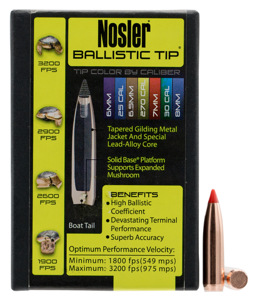 Nosler 28150 .284 Reloading Bullet/Projectile 50 Per Box 054041281508