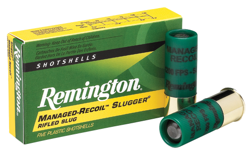 Remington 20290 12 Gauge Shotgun Ammo Slugs 2.75" 1 oz 5 Rounds Rifled Slug 047700336206