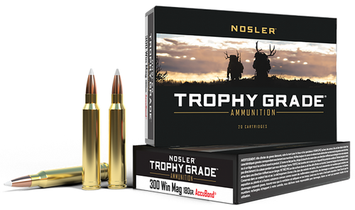 Nosler 60059 300 Win Mag Rifle Ammo 180gr 20 Rounds 054041600590