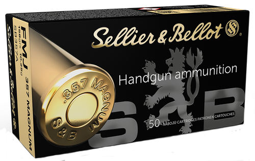 Sellier & Bellot 357 Mag Ammunition SB357A 158 gr Full Metal Jacket 50 Rounds