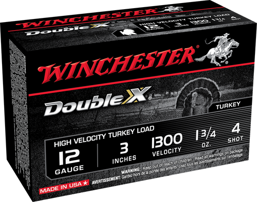 Winchester STH1234 12 Gauge Lead Load Shotgun Ammo #4 3" 1 3/4 oz 10 Rounds Lead 020892012172