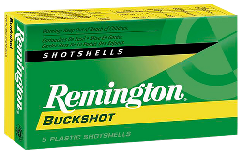 Remington 12 Gauge Shotgun Ammunition 20620 2.75" #00 Buckshot 5 Rounds