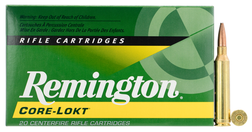   Remington Ammunition 28821 Core-Lokt 7mm Rem Mag 140 gr Core-Lokt Pointed Soft Point (PSPCL) 20 rounds