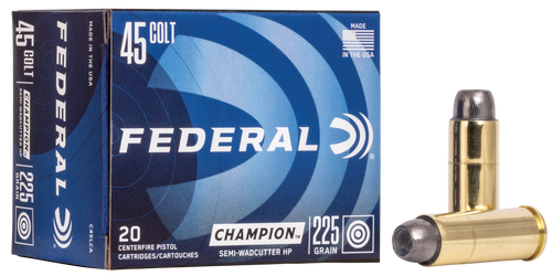 Federal C45LCA 45 Colt (LC) Handgun Ammo 225gr 20 Rounds 029465093099