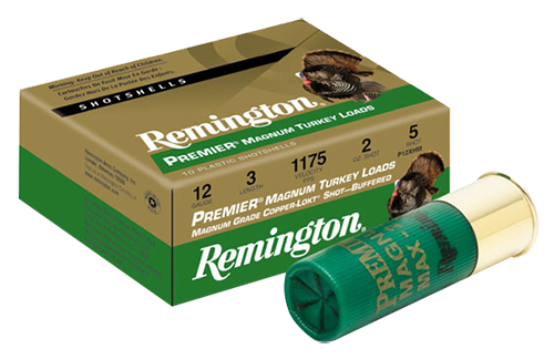Remington Ammunition PHV12M5 Premier High-Velocity Magnum Turkey 12 Gauge 3 1 3/4 oz 5 Shot 10 Bx/ 10 Cs