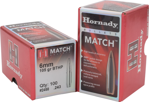 Hornady 2458 .243 Reloading Bullet/Projectile 100 Per Box 090255224580