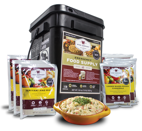 Wise Foods Emergency Food Kit RW01160 Entree Only Dehydrated/Freeze Dried Food Nutrition 60 Servings 850018985949