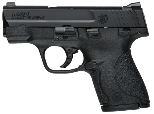 Smith & Wesson 180050 M&P 40 Shield *MA Compliant* 40 S&W Double 3.1 6+1/7+1 Black Polymer Grip Black Stainless Steel Slide