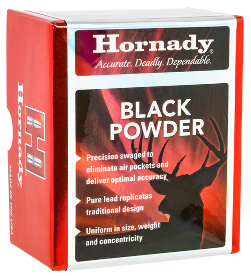 Hornady 6100 54 Black Powder Black Powder Bullet/Projectile 100 Per Box 090255261004