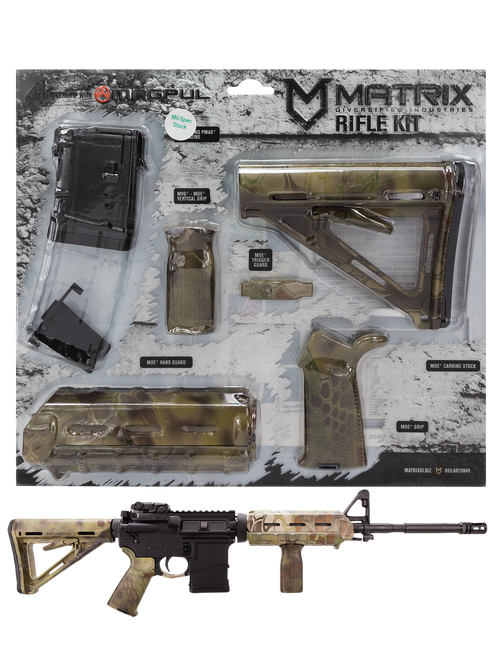 Matrix Diversified Ind AR-15 MAGCOM61KM Stock/Forend Magpul MOE Furniture Kit 10 819713010790