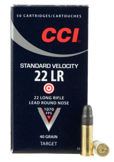 CCI 0035 22 LR Rimfire Ammo 40gr 50 Rounds 076683000354