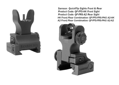 Samson Folding QFHKA2PKG Gun Sight Flip Up Front/Rear 851725003032