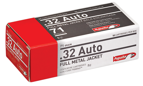 Aguila 32 ACP Ammunition 1E322110 71 gr Full Metal Jacket 50 Rounds