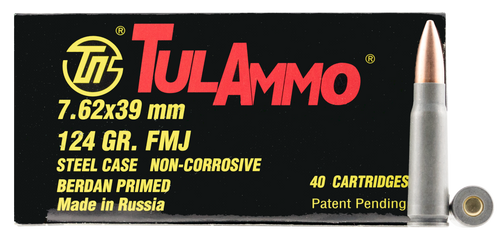 Tulammo UL076211 Rifle  7.62X39mm 124 GR Hollow Point (HP) 40 Bx/ 25 Cs