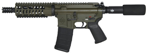 DBF DB15 Pistol 5.56mm NATO 7.5 Inch Barrel OD Green Finish 30 Round Model DB15P