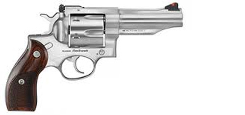 RUG Redhawk Double-Action .45 Auto/.45 Long Colt 4.2 Inch Stainless Steel Barrel Satin Finish Hardwood Grips 6 Round