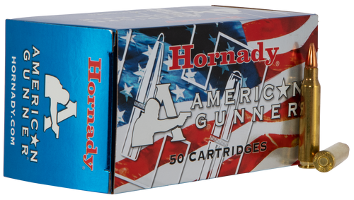 Hornady 80237 American Gunner  223 Remington 55 GR Hollow Point 50 Bx/ 10 Cs