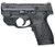 S&W M&P Shield With Crimson Trace Green Laserguard 9mm 3.1 Inch Stainless Steel Barrel Black Melonite Finish Polymer Frame 8 Round