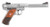 RUG Mark IV Hunter .22 Long Rifle 6.88 Inch Fluted Bull Barrel Satin Stainless Steel Finish Fiber Optic Front Sight Checkered Laminate Grip 10 Round