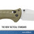 Benchmade - Turret 980, EDC Folding Knife, Drop-Point Blade, Manual Open, Axis Locking Mechanism, Made in USA, Satin, Straight 