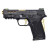 Smith & Wesson -13227 M&P 9 Shield EZ Performance Center 9mm Luger 3.83 8+1 Matte Black Black Polymer Grip Manual Thumb Safety Gold Titanium Coated Ported Barrel