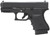 Glock PH3050201 G30S Subcompact *CA Compliant 45 ACP 3.78" Barrel 10+1, Black Frame & Slim Slide, Finger Grooved Rough Texture Grip, Safe Action Trigger