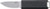 CRKT SCRIBE 1.74 PLAIN EDGE FIXED BLADE W/COVER CAP BLACK