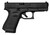  Glock UM1950333 G19 Gen5 9mm Luger 4.02" 15+1 Black Black nDLC Steel with Front Serrations Black Interchangeable Backstrap Grip