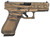 Glock PA455S204-BBBWFLAG G45 Gen5 9mm Luger 4.02" 17+1 Overall Black/Coyote Battle Worn Flag Cerakote Rough Texture Interchangeable Backstraps Grip
