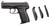 HK 81000040 P2000 V2 LEM 9mm Luger 3.66 10+1 (3)  Black Black Steel Slide Black Interchangeable Backstrap Grip Night Sights