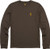 BG MERINO WOOL LS CREW SHIRT MAJOR BROWN LARGE