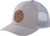 BROWNING CAP BATCH GRAY LEATHER CIRCLE PATCH SNAPBACK