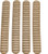 B5 SYSTEMS RAIL COVER M-LOK FDE 3 SECTION 4-PACK