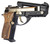 EAA GIRSAN 390876 MC 14T Solution Exclusive Compact 380 ACP 13+1 4.50" Blued Steel Tip-Up Barrel, Gold Plated Serrated Slide, Blued w/Gold Accents Aluminum Frame w/Accessory Rail Walnut Checkered Grips Ambidextrous