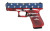 GLOCK 19 GEN5 9MM Semi-automatic Pistol 15RD RWB BW FLAG