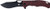 COBRATEC NIGHTHAWK FOLDER 3.62 BLACK D2 BLADE/RED G-10