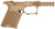 Sct Manufacturing 0225000100IA SCT19  Compatible with Glock 19/23/32 Gen 1-3 Flat Dark Earth Stainless Steel Frame/ Aggressive Texture Grip