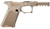 Sct Manufacturing 0225010100IA SCT17  Compatible w/ Glock 17/22/31/34/35/37 Gen 1-3 Flat Dark Earth Stainless Steel Frame/ Aggressive Texture Grip