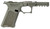 Sct Manufacturing 0225010100IB SCT17  Compatible w/ Glock 17/22/31/34/35/37 Gen 1-3 OD Green Stainless Steel Frame/ Aggressive Texture Grip