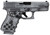 Glock UA45S204NP51M G45 Gen5 P-51 Mustang 9mm Luger 17+1 4.02" GMB Barrel Distressed Gray Cerakote Flying Tiger-Style Cut Steel Slide Bomber Engraved Distressed Gray Cerakote Polymer Frame With Picatinny Rail Distressed Gray Textured With Pin-up Girl