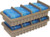 FLIP TOP BOXES CLR BLUE/DK ETHMTM AMMO RACK W/ 4 RS50 50RND 