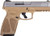 ADJ. TAN/STAINLESS POLYMERTAURUS G3 9MM 17-SHOT 3-DOT 