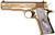 Cnc Firearms CNCELRANCH Colt 1911 El Ranchero 38 Super 7+1 5" Stainless Steel Barrel, 24K Gold Plated Serrated w/Engraved Scrollwork Slide, 24K Gold Plated Steel Frame, Mother of Pearl Grip